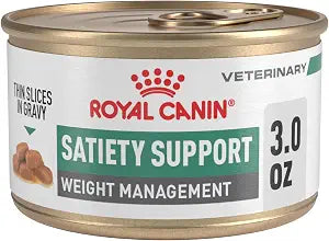 Royal Canin Veterinary Diet Feline Satiety Support Weight Management Adult Thin Slices in Gravy Cat Food, 3 oz (Pack of 24)