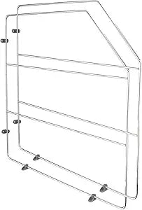 Rev-A-Shelf 18" Bakeware and Tray Divider for Wall/Base Cabinets, Baking & Cookie Sheet Organizer, Min Opening Width of 3", Chrome, 597-18CR-2-1