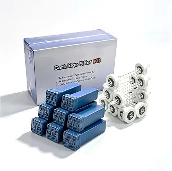 8Pack Replacement Filter Cartridge and Check Valve Maintenance Kit for Air Purifier and Air Equipment