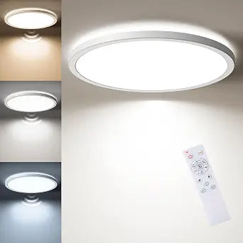 Matane Motion Sensor LED Ceiling Light with Remote, 12 Inch Wired Flush Mount Light 3000K 4000K 5000K, 2400LM Dimmable Motion Sensor Light Indoor for Closet Hallway Laundry Stairs White New Version