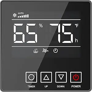 Crawl Space Dehumidifier Remote Controller for Model M145 XP235 MP70, Digital Humidity, Temperature, Timer, Adapt The Humidity Level