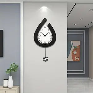 Large Wall Clock for Living Room Decor Big Pendulum Modern Wall Clock Silent Non Ticking Battery Operated 28.7 Inch Clock for Kitchen Bedroom Bathroom Office Indoor Home Decorative