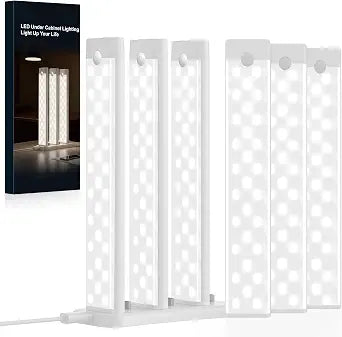 8-in Under Cabinet Lighting Rechargeable with Charge Station, 6 Pack