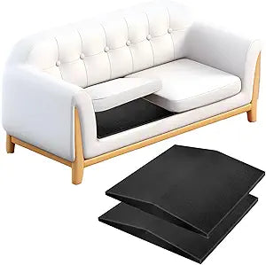 uxcell 2Pcs Couch Cushion Support, 20" x 20" Curved Sofa Support Board for Sagging Cushion Seats, Foam Furniture Seat Sagging Replacement, Black