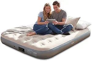Queen Air Mattress with Built - in Electric Pump - Fast Inflation, Supports up to 650 lbs - Ideal for Camping, Home, Guests, and Portable Travel Use