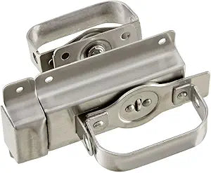 National Hardware N303-131 Heavy Duty Swinging Door Latch with WeatherGuard Protection, Stainless Steel, Auto-Locking, Padlock Compatible for Shed Door Lock and Barn Door Latch Applications