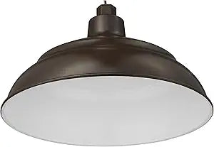 ML Lighting R Series 1-Light LED Warehouse Shade Architect Bronze