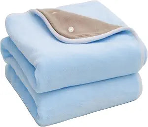 Warm Storm Heated Electric Knee Blanket, 30"x40", Blue | Fast Heating Soft Flannel, 3 Heat Levels, 2H Auto-Off, Battery Not Included