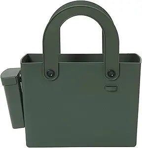 Hachiman Garden Tool Bag - Waterproof Gardening Tote with Interior Partition and Removable Pouch - Indoor Outdoor Use - Tools Not Included - Garden Green