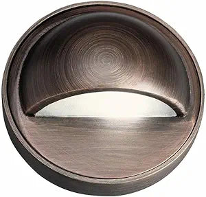 Kichler 15477CBR One Light Deck Light, 3.50x3.50x2.00