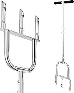 Manual Aerator Lawn Tool - Assembled Grass Aerator with 3 Hollow Tine, for Yard & Lawn Aeration(Hollow Tine Non-Replaceable)