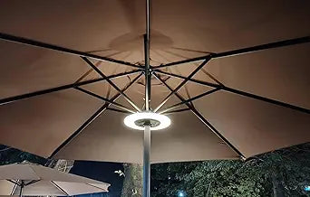 Magnetic 2-in-1 Umbrella Light, Detachable Parts, Long-Lasting, USB Charging, for Outdoor Patio Table Umbrellas, Flexible Placement
