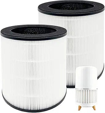2 Pack AP-T200FL Replacement Filter for HoMedics AP-T200 AP-T2503 Smart Air Purifier, 3-in-1, H13 True HEPA with Activated Carbon and Pre-Filter