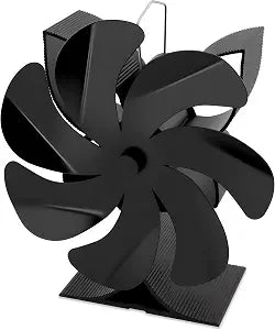 Wood Stove Fan, 2026 Upgraded 7-Blade Heat Powered Fireplace Fan
