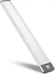 LED Motion Sensor Cabinet Light,Under Counter Closet, Wireless USB Rechargeable Kitchen,54-LED Battery Powered Operated Light, for Wardrobe,Closets,Cabinet,Cupboard