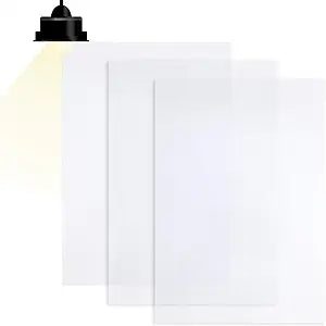 3 Pack Light Diffuser Sheet Adhesive Sticker Soften Light Diffuser Film LED Dimming Film Thick 8.2x11.8inches