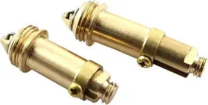 LQ Industrial Pop Up Bolt 2PCS Bathroom Basin Click Clack Brass Push Spring Plug M16x1.5 M8 Basin Sink Clicker