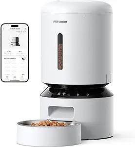 PETLIBRO Automatic Cat Feeder, 5G WiFi Automatic Dog Feeder with Freshness Preservation, 5L Timed Cat Feeders with Low Food Sensor, Up to 10 Meals Per Day, Granary Pet Feeder for Cats/Dogs