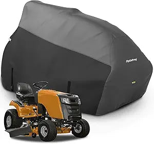 Riding Lawn Mower Cover, Waterproof 420D Marine Grade Fabric Universal Fit for John Deere,Cub Cadet,Craftsman,etc.Decks Up to54",UV,Dust,Snow for Outdoor.72''L*54''W*46''H Gray