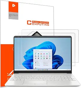 2 Pack 15.6 inch Anti Glare Screen Protector for HP 15.6" Laptop /HP Envy x360 /Pavilion /Probook /EliteBook /OMEN /Chromebook, HP 15-eg 15-eh 15-er 15-dw 15-dy 15-ef 15-ee 15-ed 15t 15z 15m Laptop