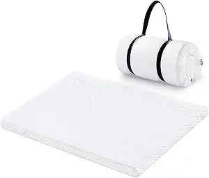 Pack and Play Mattress 38"x 26"x1.25", Pack n Play Mattress Pad with Removable Waterproof Cover for Babies, Breathable Playard Mattress with Strap