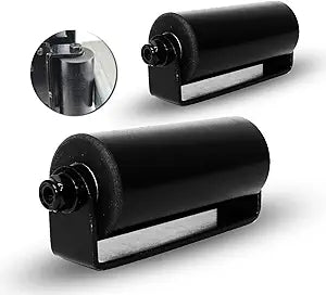 2Pack Sliding Rolling Gates Guider with Post Welded Bracket, Slide Gate Guide Roller, Heavy Duty Sealed Ball Bearing Side Roller Assembly (A-6 Inches-2 Pack)
