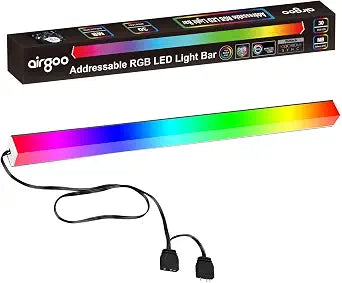 airgoo Addressable RGB PC LED Light Bar ARGB 5V 3-Pin LED Strip