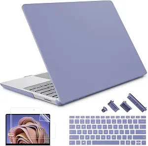 Case for 15" Microsoft Surface Laptop 5/4/3 with Metal Palm Rest ONLY Model: 1979/1953/1873/1872 (2022-2019), Plastic Hard Shell Case with Keyboard Cover & Screen Protector, Lavender Gray