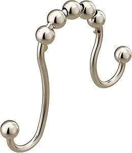 Moen Polished Nickel Shower Curtain Ring, Pack of 12, SR2201NL