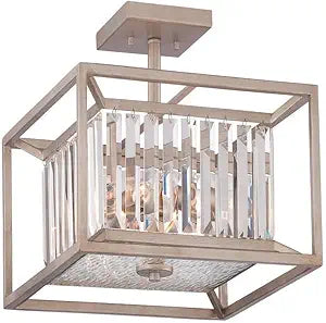 DESIGNERS FOUNTAIN 87411-AP Linares Semi-Flush