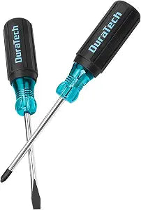 DURATECH 2-Piece Professional Screwdriver Set, Phillips & Flathead