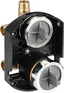 R22000 Shower Valve with Diverter 3-Way 6-Way Rough in Valve, R22000 Universal Rough-In Shower Valves Kit with Integrated Diverter, Brass Body