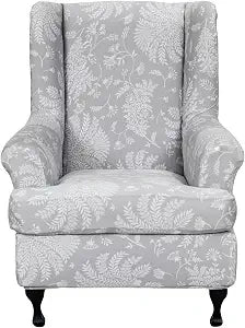 NILUOH Wingback Chair Covers 2-Piece, Armchair Slipcovers for Living Room