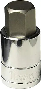 Titan 15619 1/2-Inch Drive x 19mm Hex Bit Socket