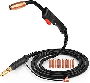 Zinger MIG Welding Gun Torch 100Amp 10' Replacement for Lincoln Magnum 100L K530-5 with 10PCS Mig Welding Contact Tips