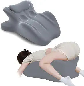 Sex Pillow Couples Sex Toys, 27 Ergonomic Memory Foam Support Pillow, Contoured Lounger Cushion for Back & Lumbar Support, Multi-Functional Comfort Pillow, Grey