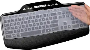 Keyboard Cover for Logitech MK710-RB MK710 MK735 MK700 Wireless Ultra Thin Silicone Keyboard Protector Skin Logitech MK710 Accessories-Clear