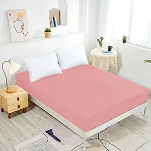 NHNHN Fitted Sheet-Deep Pockets-Soft Microfiber-Easy Care-Shrinkage and Fade Resistant-Fitted Sheets Full Size for Girl Teens Kids-Only 1 Fitted Sheet (Full, Blush)