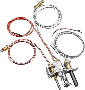 446-510A Natural Gas Pilot Assembly Fit for Heat N Glo Gas Fireplaces 6000DVTFL Fireplaces 8000DVTFL Fireplaces AT-Grand Royal Gas Fireplaces R-4500 Replace R5143 SRV446-510A