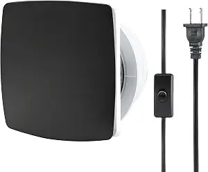 4 Inch Extractor Fan, Black Lightweight