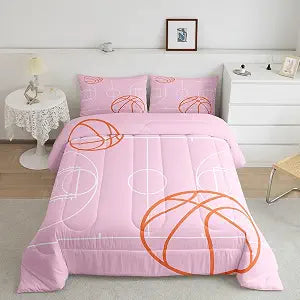 Feelyou Basketball Comforter Set Bedding Full for Kids Women
