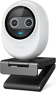 EMEET Piko 4K Webcam for Streaming, World s 1st Dual-Camera AI-Powered 4K Camera w/AI Autofocus, 3 Mics Array&3 Sound Modes, USB Webcam with Clip, Great for Streaming, Desk Setup and Creative Gifts