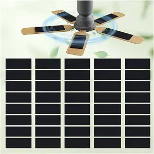 40 Pack Ceiling Fan Filters for Blades, Activated Carbon Fan Filter Pads