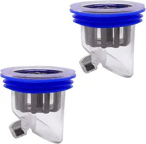 Odor Proof Floor Drain, Shower Drain Backflow Preventer, Anti-Odor Floor Drains Core Plug, for Showers, Bathroom and Kitchens, Fit 1.26" to 1.69" Caliber, 2PCS (Blue)