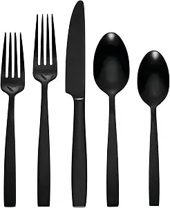 Hampton Forge Sfb108B20R Clearview Satin Black 20 Pc Set/Cb/Rm, 2.90 LB