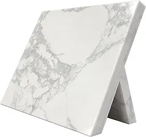 Home Kitchen Marble Countertop Magnetic Knife Holder,with Strong Enhanced Magnets(White)