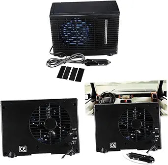 12V Portable Air Conditioner for Car with Evaporative Cooling Fan and Cigarette Lighter Adapter Mini Air Cooler for Trucks and Boats