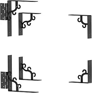 Sdstone Heavy Duty Gate Corner Brace Bracket,Anti Sag Gate Kit Adjustable Gate Hardware Kit for Wooden Fence, Wooden Gate Latches Kit, No Sag Kit-Aesthetic Design-1 Pack