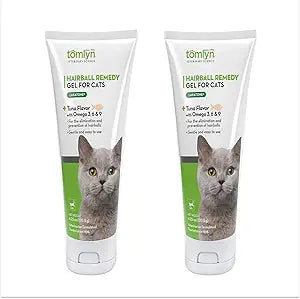 TOMLYN Laxatone Tuna-Flavored Hairball Remedy Gel for Cats and Kittens, 4.25oz - Pack of 2