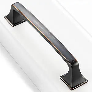 10 Pack 5 Inch, Oil Rubbed Bronze Drawer Pulls Brushed Bronze Kitchen Cabinet Handles, 2030 Square Foot Bronze Hardware for Cabinets Drawers Bedroom Dresser Bathroom Vanity Cupboard